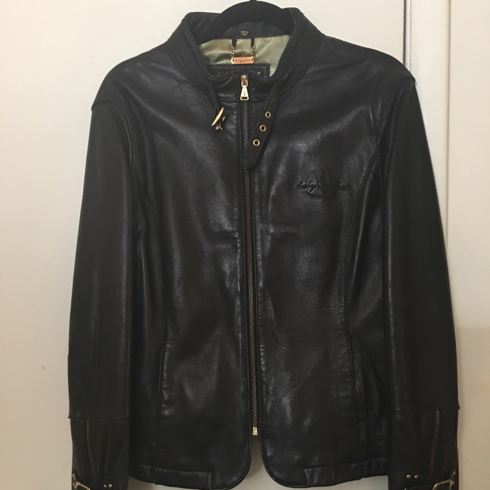 Brown leather Baby Phat jacket